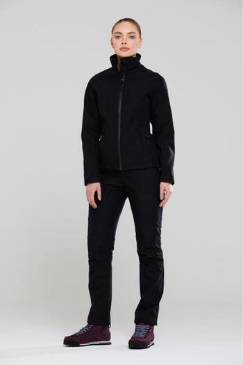 2AS Жіноча куртка Splint Softshell Чорна