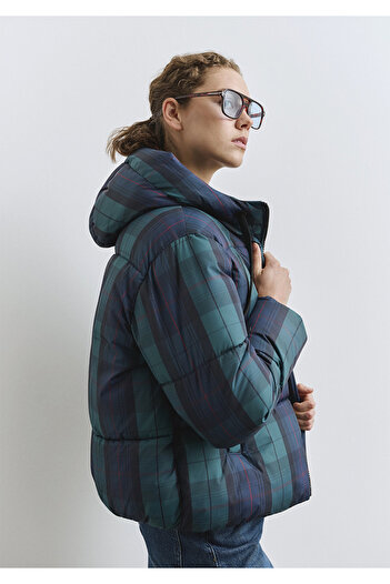Mavi Checkered Inflatable Coat 1110706-90380