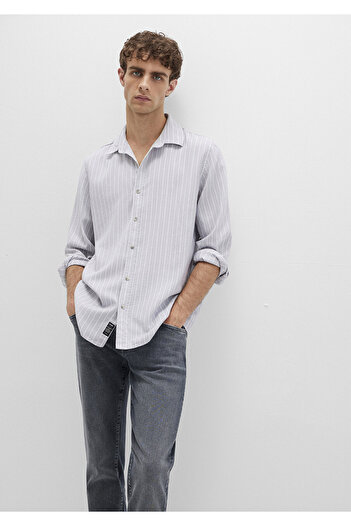 Mavi Striped Gray Shirt Regular Fit / Regular Cut 0211709-91016
