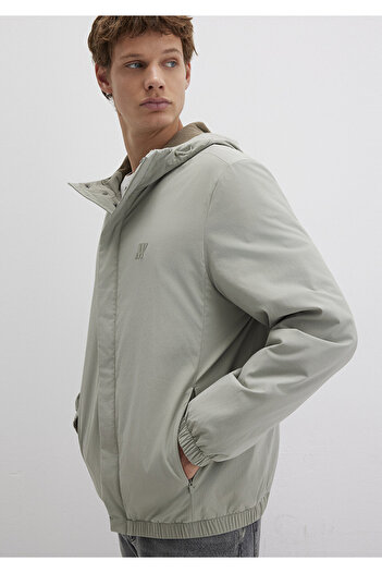 Mavi Water Repellent Hooded Green Coat Regular Fit / Standard Cut 0110614-71484