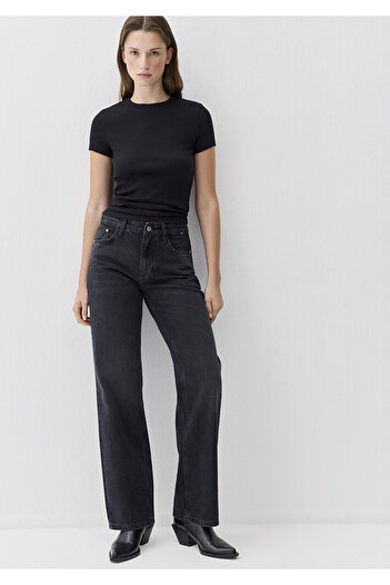 Mavi Lovely Jeans Extra Dark Gray Smoke Jean Pants 1012645-90497