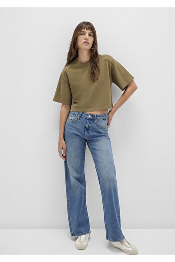 Mavi Χακί μπλουζάκι Crop Boxy Fit 1613345-71563