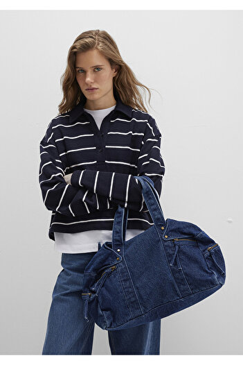 Mavi Geantă de umăr din denim 1913468-22189
