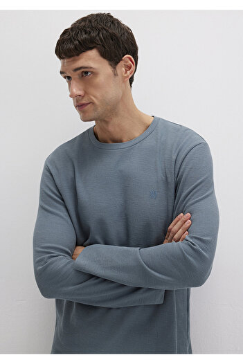 Mavi Long Sleeve Green Basic T-Shirt Slim Fit / Slim Fit 065755-80889