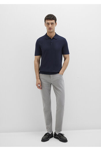 Mavi Milan Black Gray Gabardine Trousers 0081090688