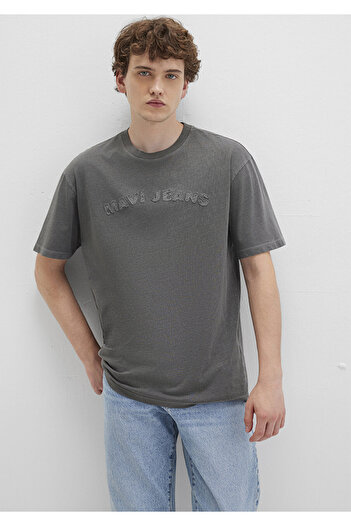 Mavi Jeans Printed Anthracite T-Shirt Loose Fit / Relaxed Fit 0612953-900