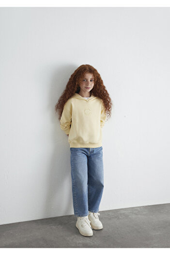 Mavi Patch Logo Yellow Sweatshirt 7S10143-70024