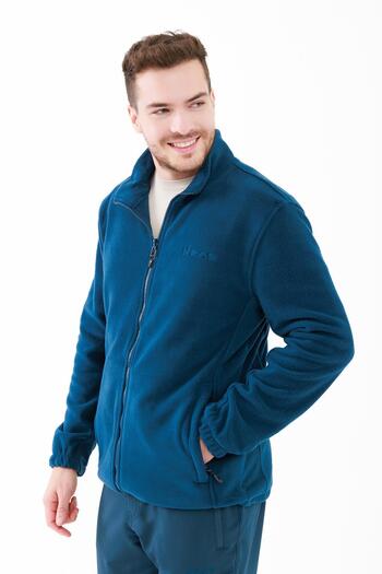 2AS Мъжка поларна блуза Saka Full-Zip, тъмносиня