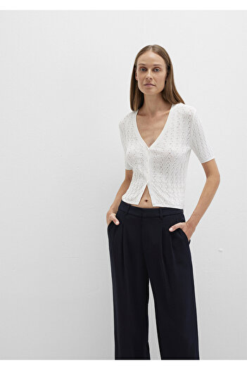 Mavi Ecru Cardigan Crop / Short Cut 1710779-70057