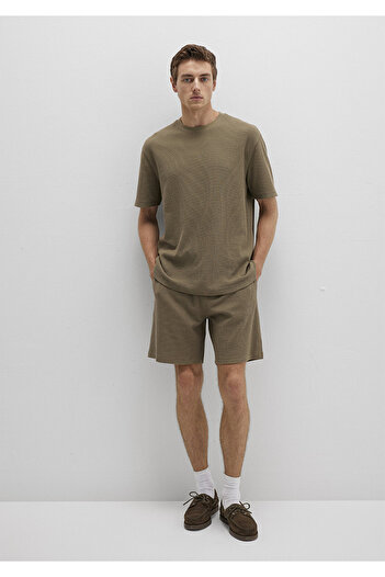 Mavi Μπλουζάκι με υφή Khaki Basic Loose Fit / Loose Relaxed Fit 0612829-71816