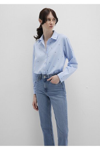 Mavi Mini cămașă imprimată Loose Fit / Loose Fit Casual 1210030-84655