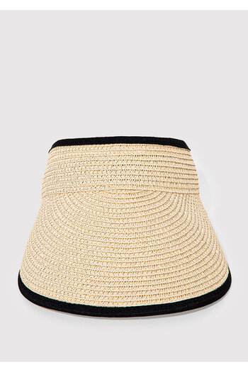 Mavi Striped Straw Visor Hat 1912983-70055