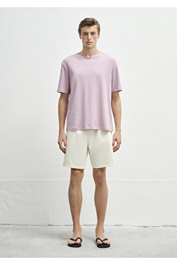 Mavi Μωβ Basic T-Shirt Κανονική Γραμμή / Κανονική Κοπής 0612944-71068
