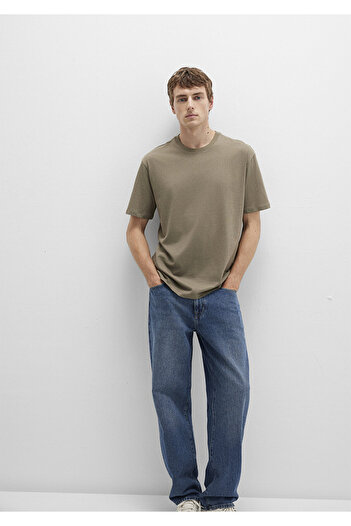 Mavi Khaki Basic T-Shirt Loose Fit / Loose Relaxed Fit 066249-71816