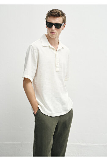 Mavi Ecru Polo T-Shirt Regular Fit / Standard Cut 0211619-70057