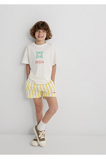 Mavi Striped Yellow Shorts 6410012-89179
