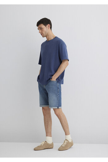 Mavi Brian 90S Indigo Blue Jean Shorts 0418487835