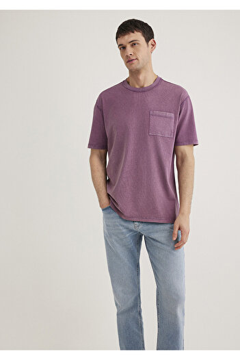 Mavi Purple T-Shirt Loose Fit / Loose Relaxed Cut 0612596 -89596