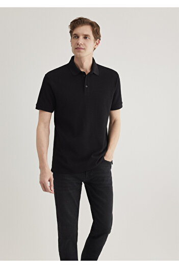 Mavi Black Polo T-Shirt Slim Fit 0612521 -900