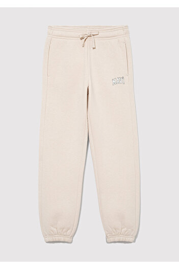 Mavi Logo Printed Beige Sweatpants 7010000 -70143