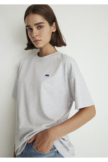 Mavi Gray Basic Crew Neck T-shirt - Loose Fit 1612188 -80196