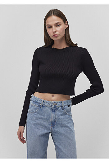 Mavi Crew Neck Black Sweater Fitted / Fitted Cut 1710518 -900