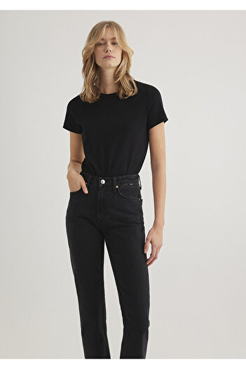 Mavi Crew Neck Black Basic T-Shirt Slim Fit / Slim Fit 1612707 -900