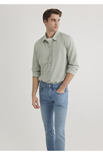 Mavi Green Knitted Shirt Fitted / Fitted Cut 0210294 -71476