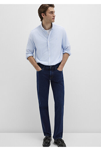 Mavi Cămașă albastră cu dungi Slim Fit / Slim Fit 0211402 -88654
