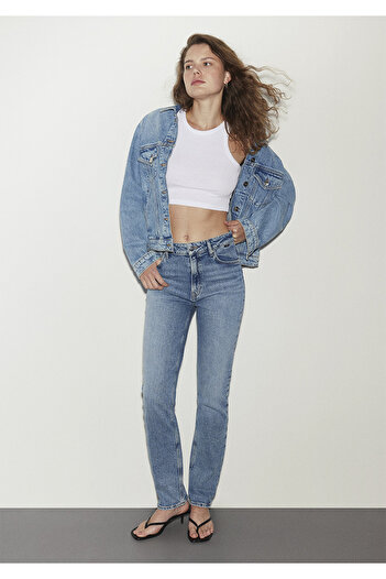 Mavi Blugi de culoare albastru deschis iconici Rockstar -1010762-87746