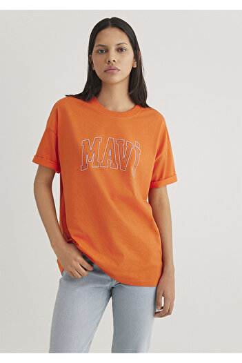 Mavi Oranges T-Shirt mit Logo-Aufdruck Normale Passform / Normale Passform1611193-70485