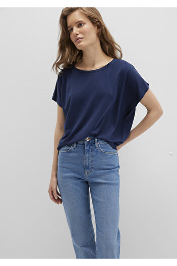 Mavi Lux Touch Navy Blue Modal T-Shirt Loose Fit / Loose Comfortable Fit167245-70487