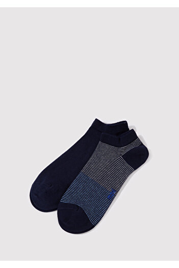 Mavi 2 Συσκευασίες Navy Blue Bootie Socks 092051-28417