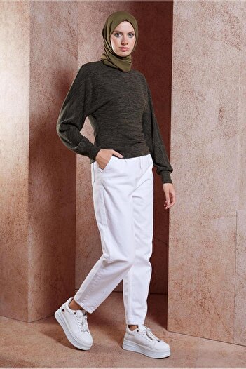 Alvina Straight Cut Bat Sleeve Blouse - 44335