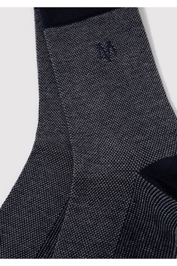 Mavi Bedruckte marineblaue Socken 091760 -28417