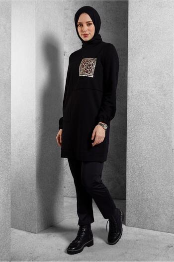 Alvina 45112 Model Printed Tracksuit Tunic