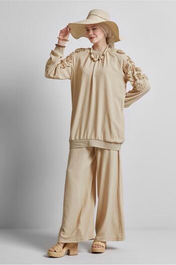 Alvina Wide Leg Trouser Suit 44698