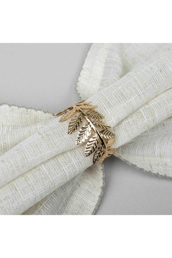 Linens Rains 2'li 4,5x3,5 cm Peçete Halkası Gold
