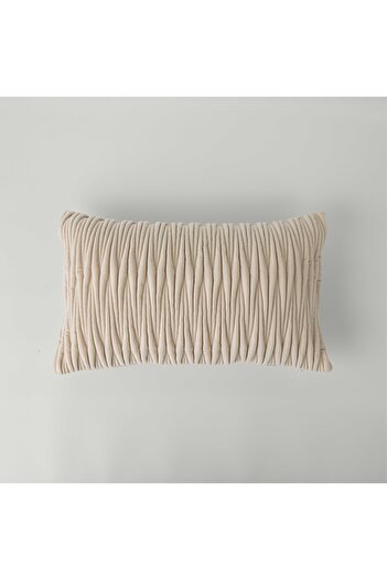 Linens Fiddle 45X45 cm Throw Pillow Cover Beige