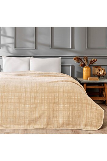 Linens Notus Blanket Double Stone