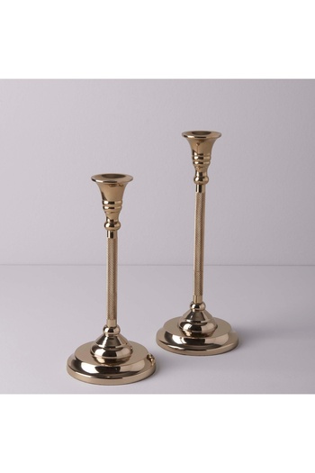 Linens Armina Paslanmaz Çelik 24 cm Şamdan Gold