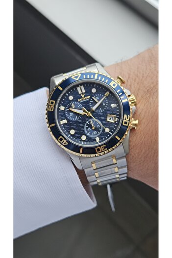 Raymond Rym-2332 Quartz Men's Watch - Japanese Mechanism - Case and Strap Steel - 2 Years Warranty Ipg-Bl
