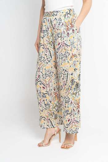 Nichii Women's High-Waisted Long Trousers