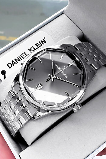 Daniel Klein Original Stainless Steel Band Men Wristwatch Waterproof Silver Color Gift Bracelet Dke2147C3