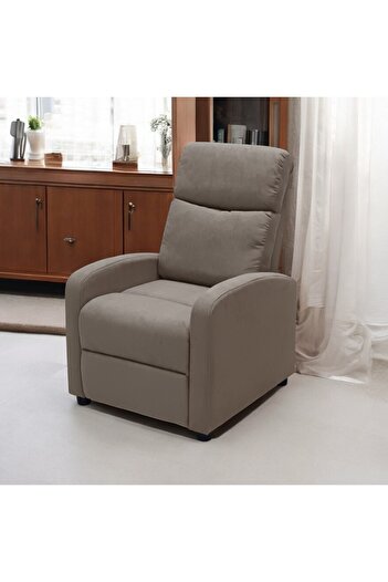 Sabir and Bros Furniture LLC SBF Fabric Recliner Chair, Manual Reclining Sofa, One Seater Lounge Chair for Home Relaxation, Beige