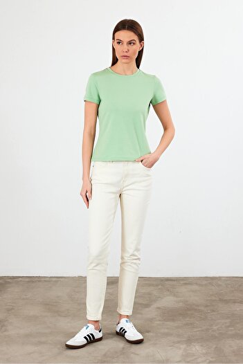 VENA Μπλουζάκι Rachel με λαιμόκοψη Slim Fit Basic-Çağla