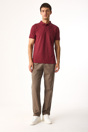 VENA Leo Beli Elasticated Jogging Fit Trousers with Faded Effect - Mink