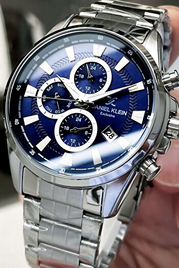 Daniel Klein Exclusive Men's Wristwatch 3 Atm Water Resistant Silver Color Steel Band Gift Bracelet Dke2007C4