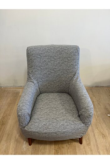 seltenet Jakarlı 3 3 1 1 Gri Lastikli Kanepe Örtüsü Lastikli Koltuk Örtüsü Koltuk Kılıfı Takımı Çekyat Örtüsü