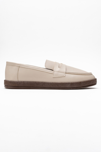 by selvi Lukka Shoes Чоловічі бежеві лофери з штучної шкіри Livya